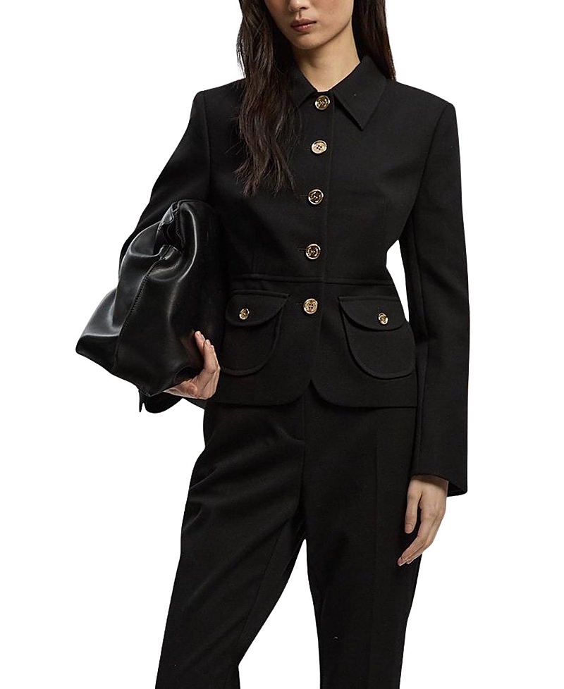 Karen Millen Petite Textured Tailored Jacket