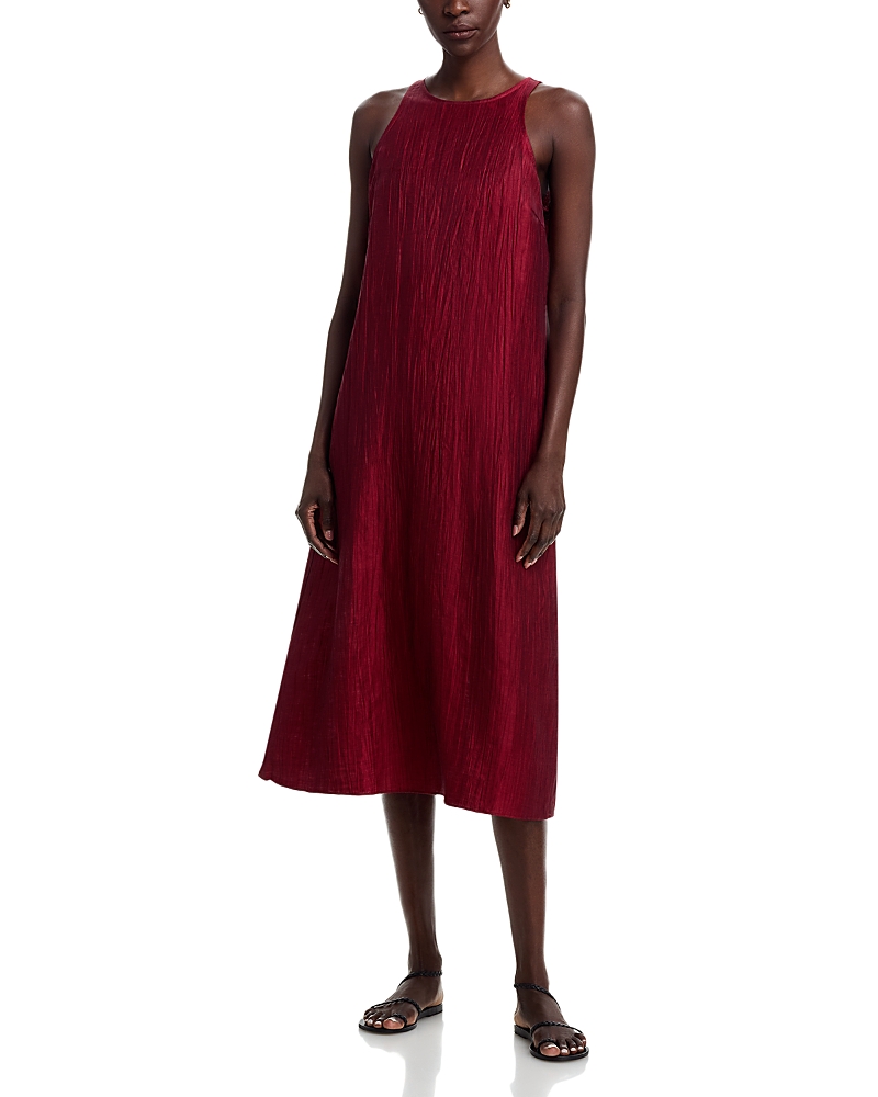 Eileen Fisher Linen Blend Midi Dress