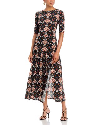 Porcelain Birds Maxi Dress