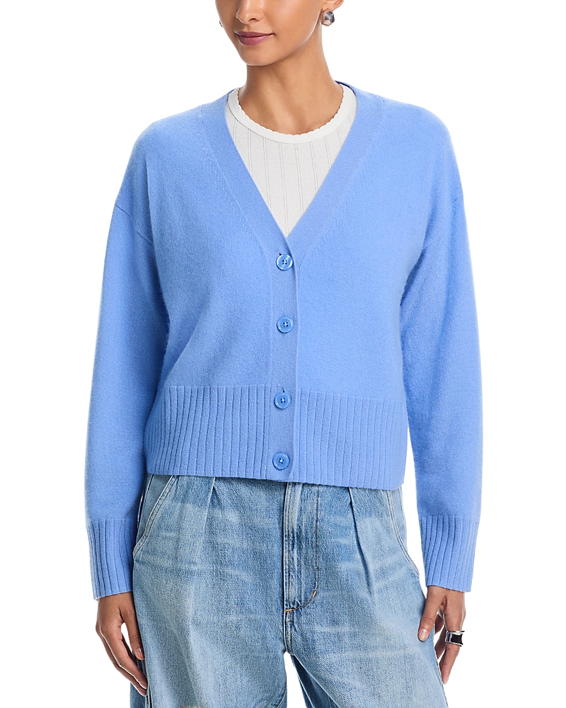 Aqua 100% Cashmere V Neck Cardigan - Exclusive