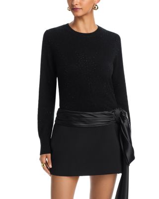 100% Cashmere Crystal Crewneck Sweater - Exclusive