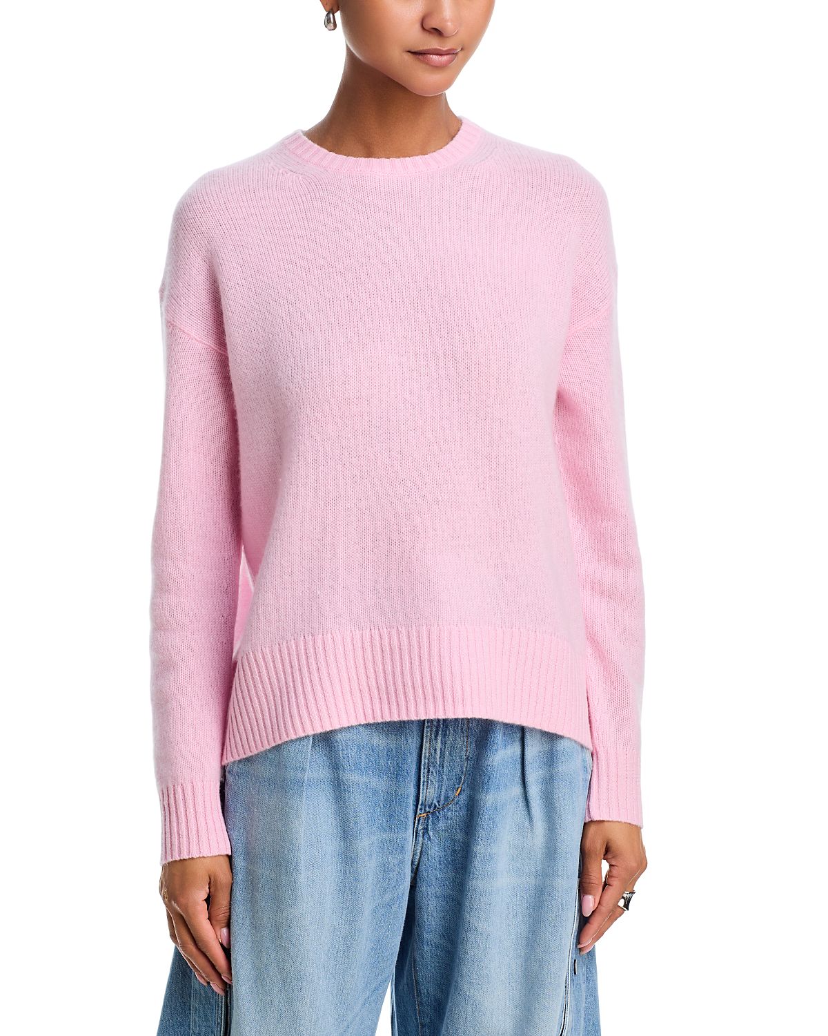 Aqua 100% Cashmere Crewneck Sweater - Exclusive