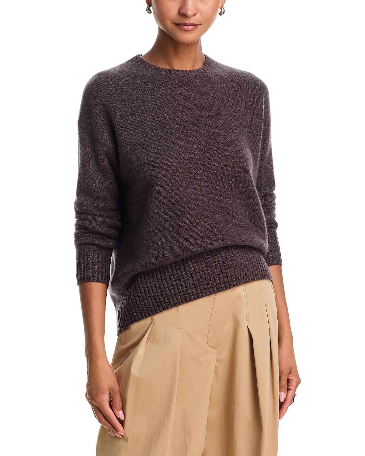 Aqua 100% Cashmere Crewneck Sweater - Exclusive