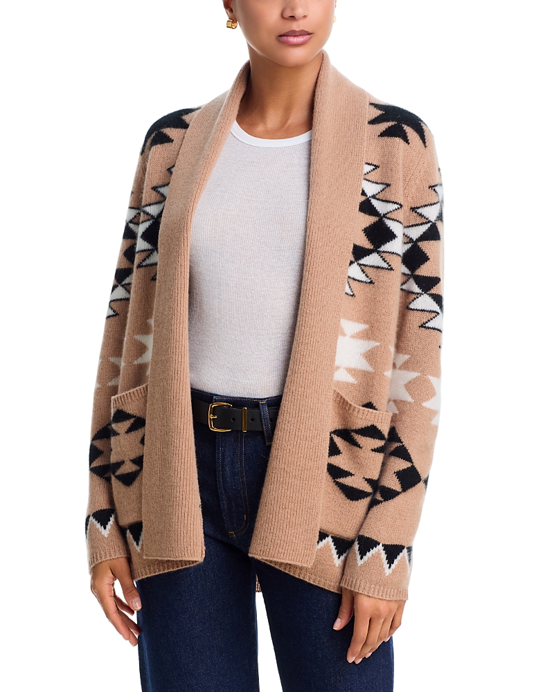 Aqua 100% Cashmere Aztec Cardigan - Exclusive In Multi