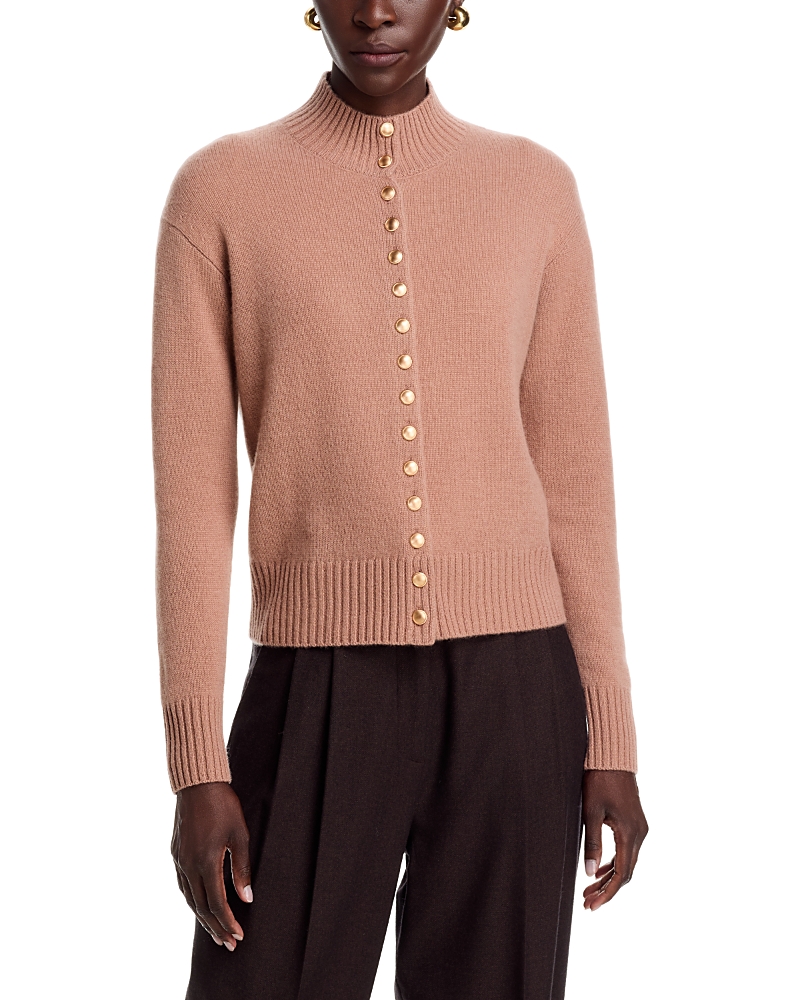 C by Bloomingdale's Cashmere 100% Cashmere Mock Neck Cardigan