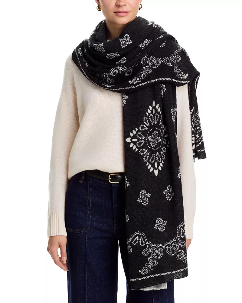 C by Bloomingdale's Cashmere 100% Cashmere Bandana Travel Wrap - Exclusive