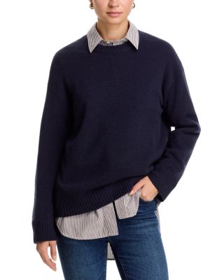 Cashmere Drop Shoulder Crewneck Sweater - Exclusive