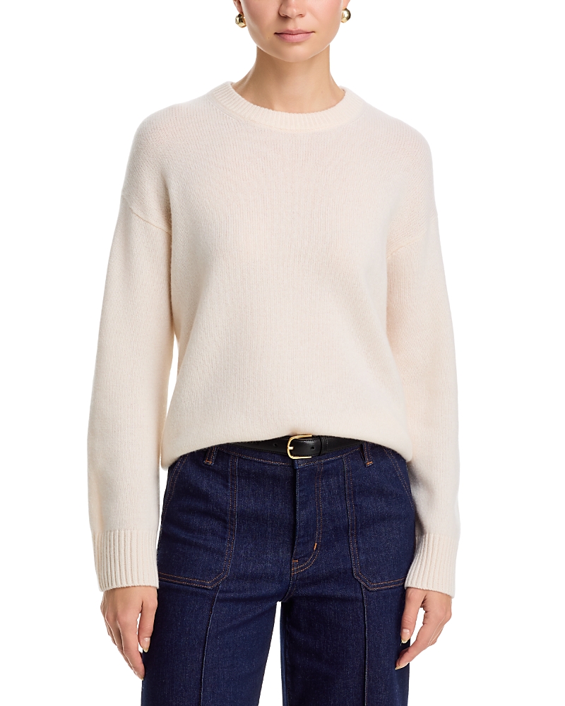 C by Bloomingdale's Cashmere Cashmere Drop Shoulder Crewneck Sweater - Exclusive