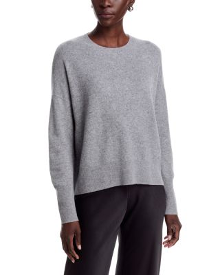 Drop Shoulder Crewneck Cashmere Sweater - Exclusive