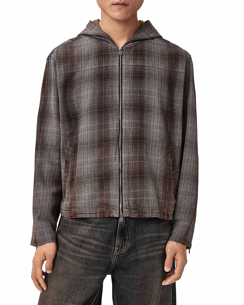 Allsaints Santos Hooded Check Shirt