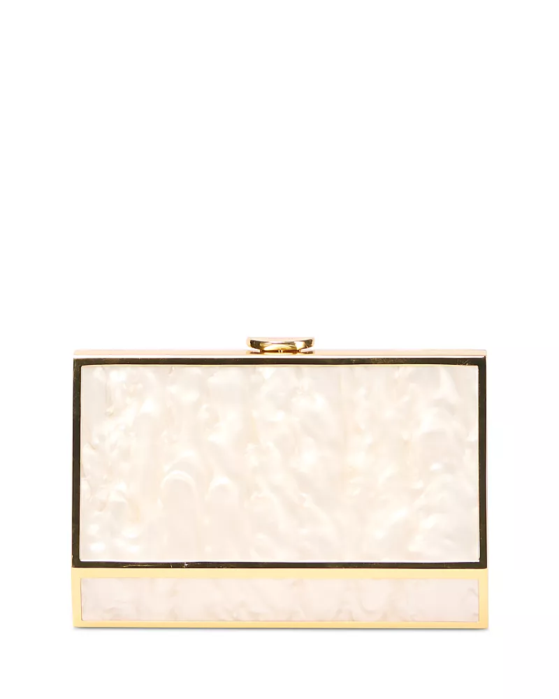 Simkhai Maddox Pearly Frame Clutch