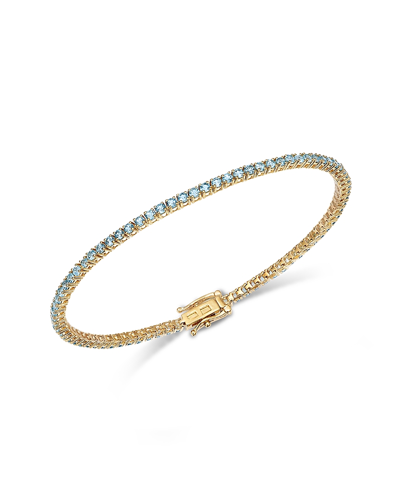 Bloomingdale's Fine Collection Gemstone Tennis Bracelet in 14K Yellow Gold · OS