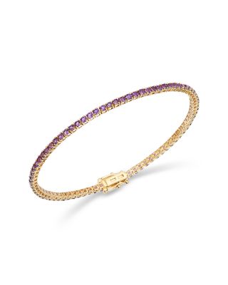 Bloomingdale's Fine Collection Gemstone Tennis Bracelet in 14K Yellow Gold