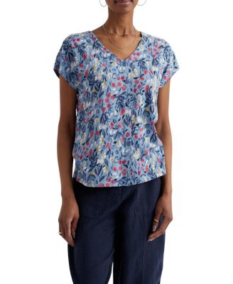 Seasalt Cornwall Studio Glass V-Neck Jersey T-Shirt
