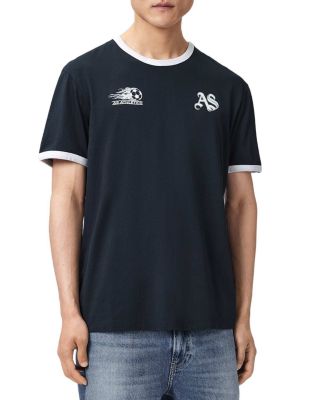 Bleus Logo Graphic Ringer T-Shirt