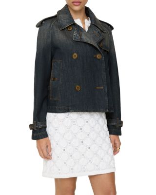 Cropped Denim Mayfair Trench Jacket