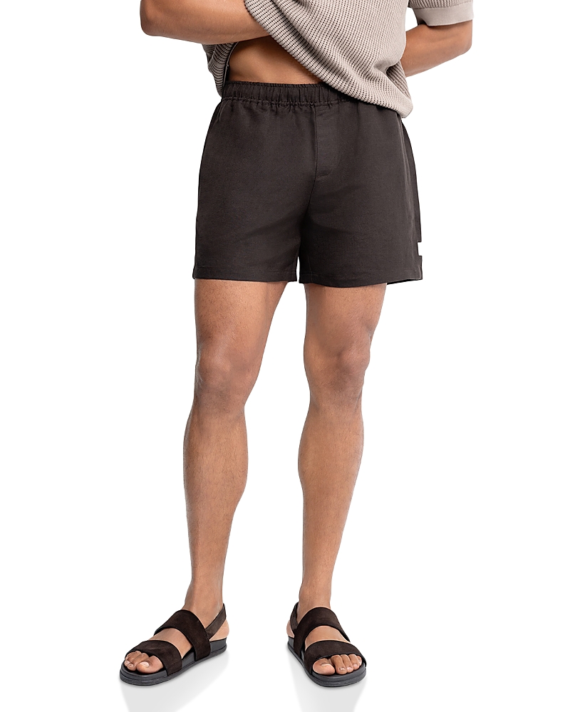 Auto-reply Pull On Linen Shorts