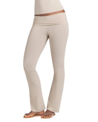 Skims Cotton Jersey Foldover Pants