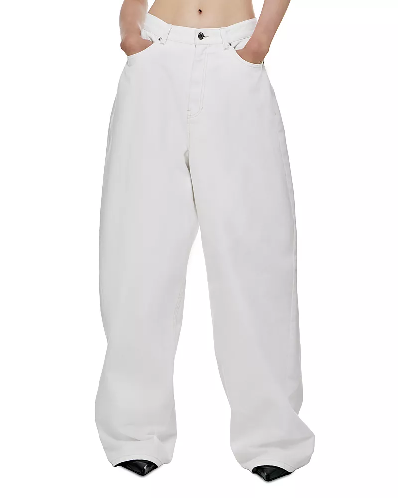 Lemiune 01 Loose Wide Leg Jeans in Ow