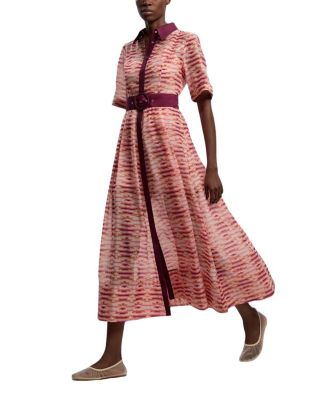 Short Sleeve Midi Shirt Dress