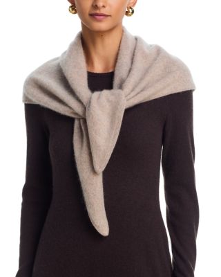 Brushed Cashmere Triangle Wrap - Exclusive