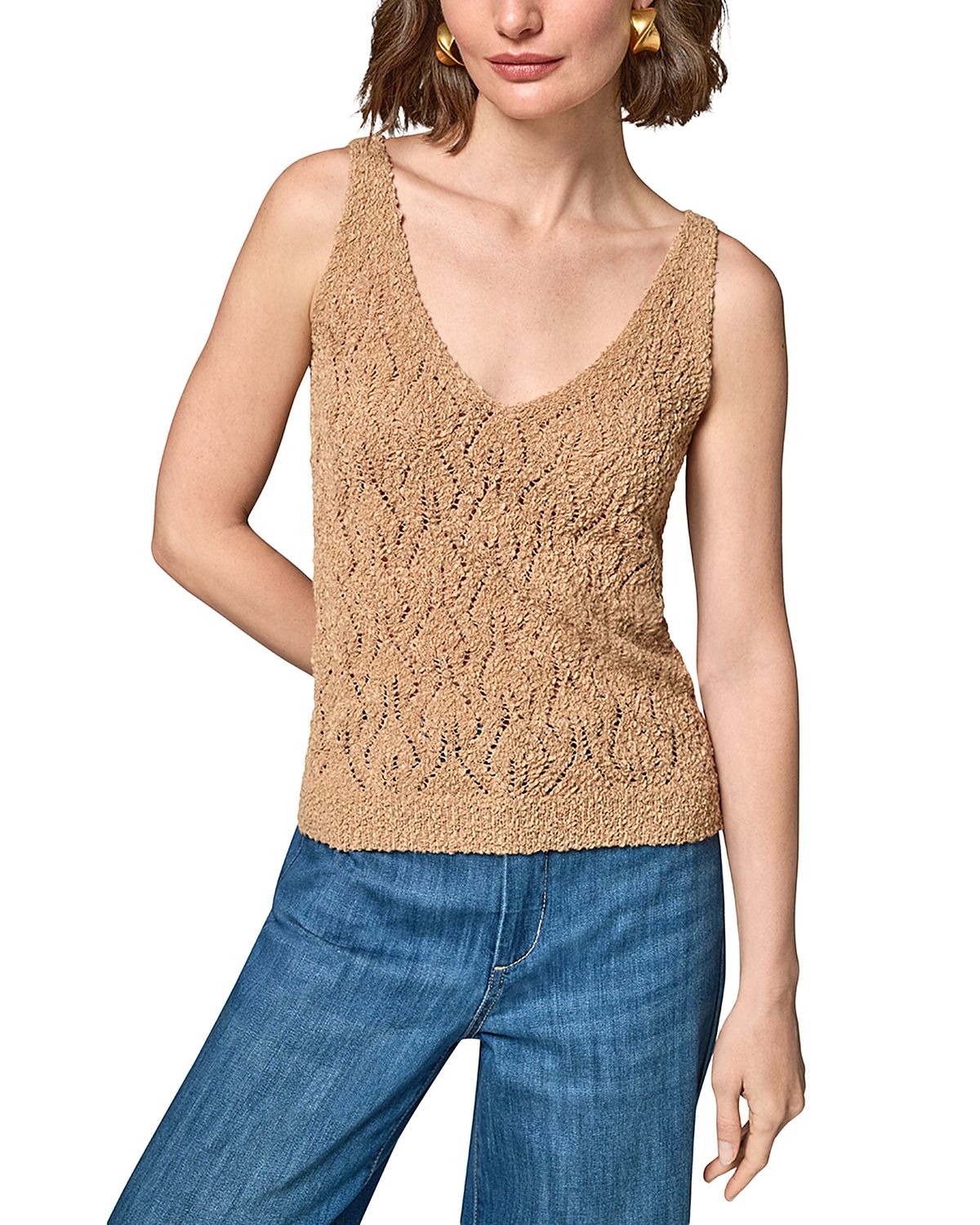 Donna Karan V Neck Sweater