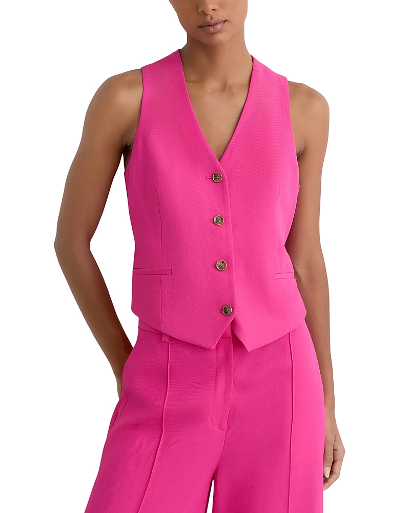 Reiss Charli Button Front Waistcoat