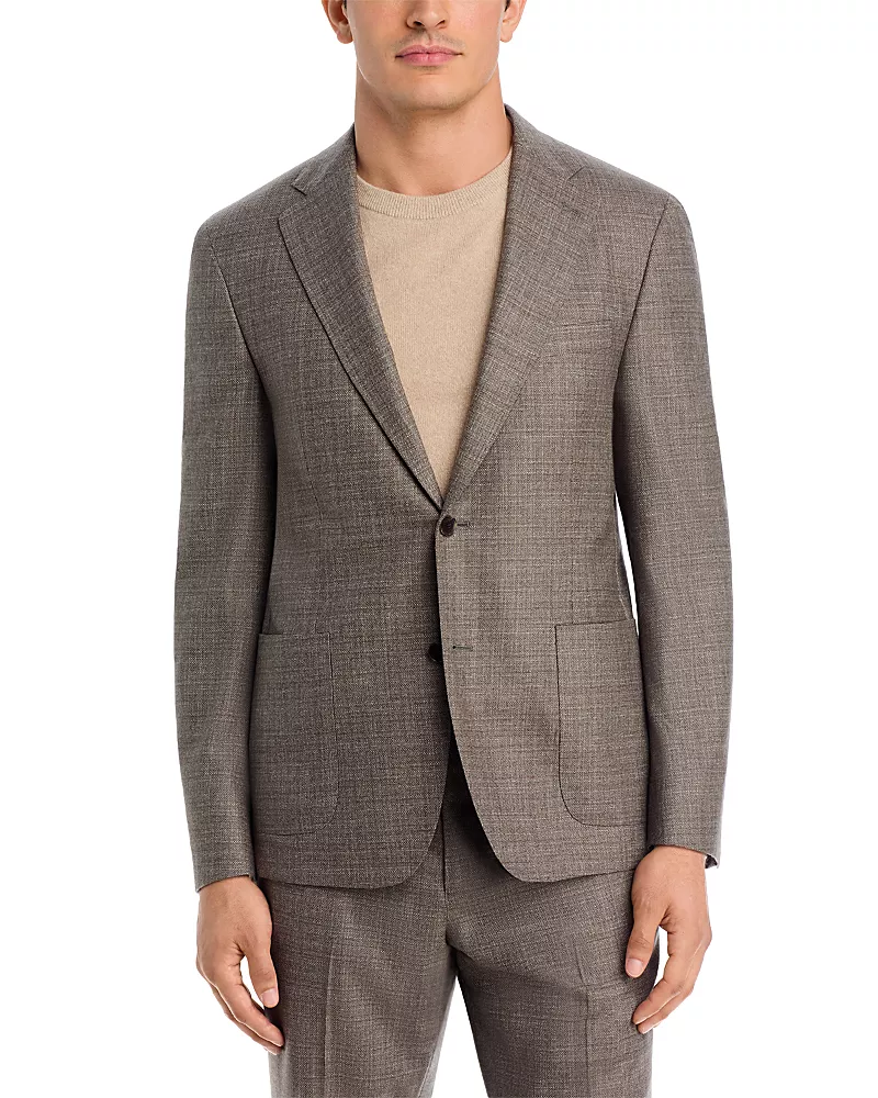 Vince Melange Brushed Regular Fit Suit Jacket