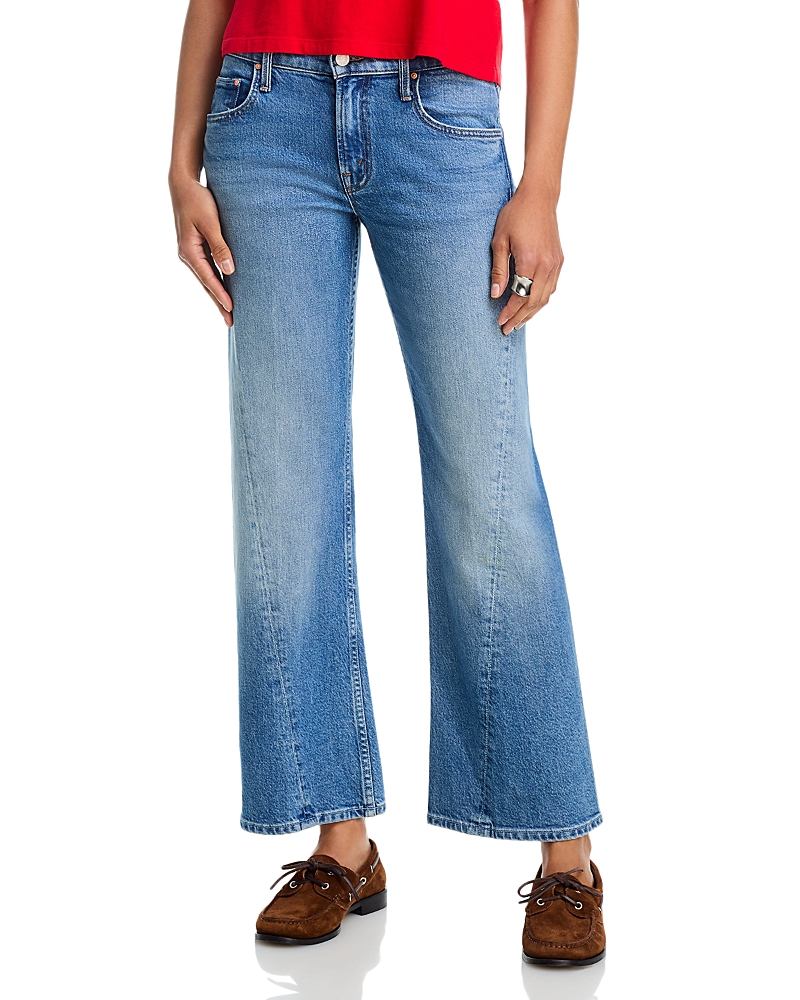 Mother Lil Bookie Twist Skimp Mid Rise Jeans in Just An Animal