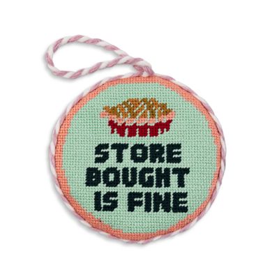 Store Bought Is Fine Needlepoint Ornament