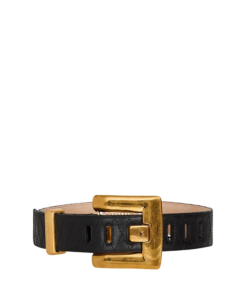 Balmain Anthem Smooth Leather Belt