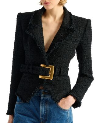 Belted Tweed Jacket