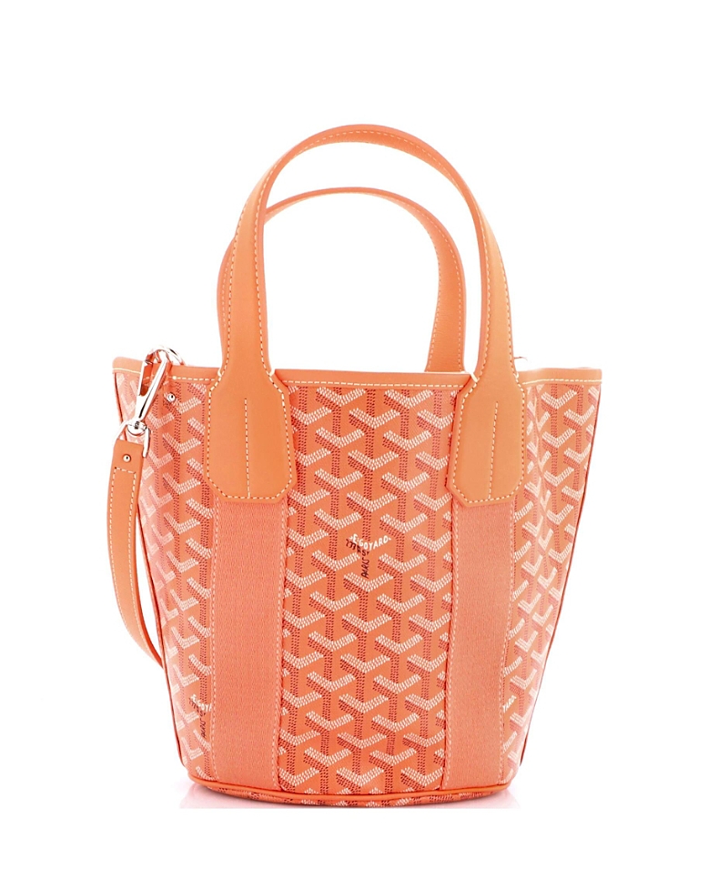 Pre-owned Pre-owned Goyard Goyard Pm Belharra Tote Coated Canvas In Pink