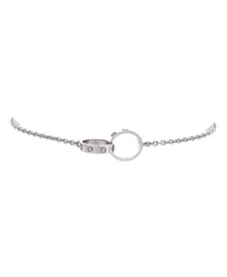  Love Interlocking Bracelet 18K White Gold
