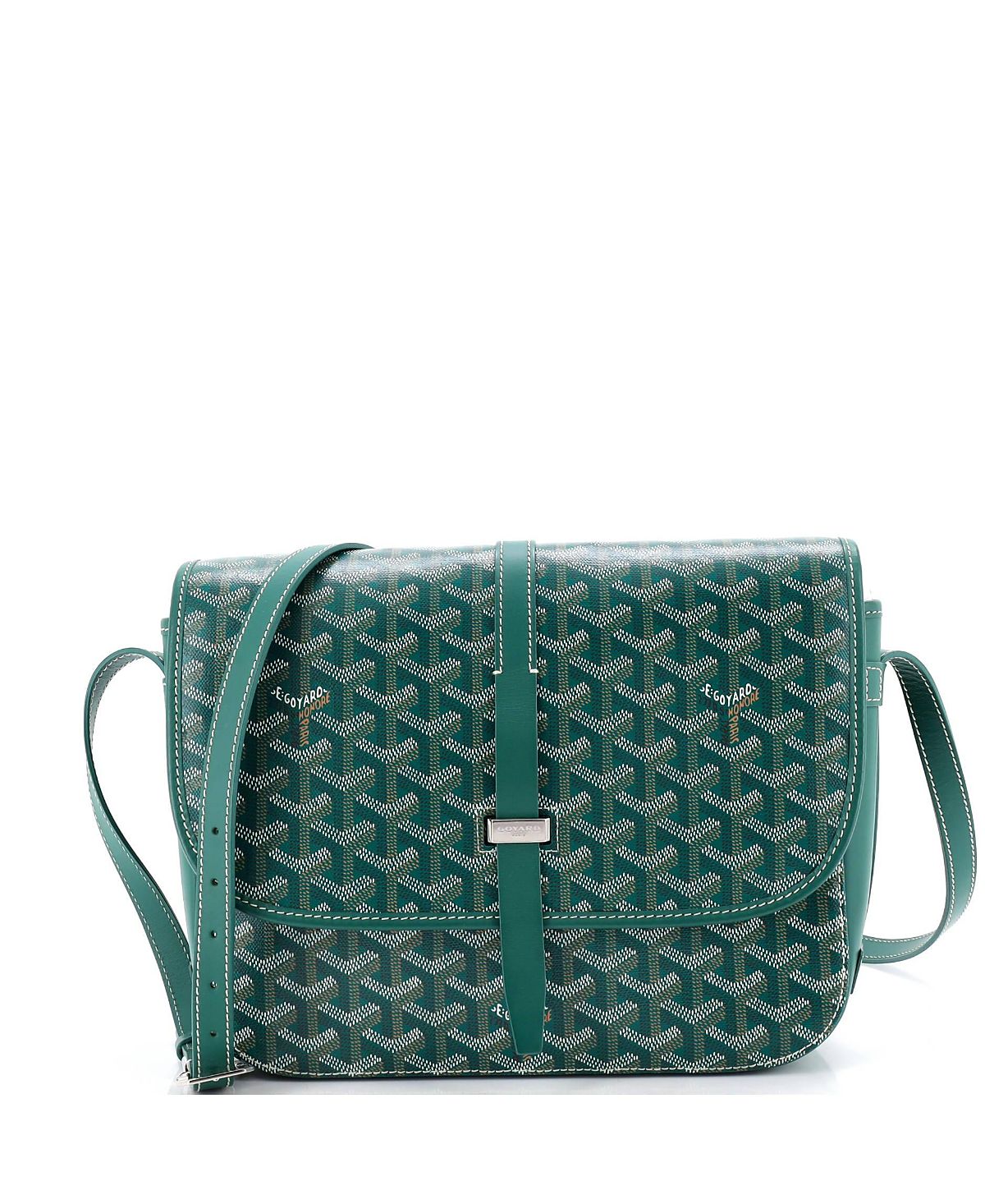 Pre-Owned Goyard Mm Belvedere Ii Messenger Bag Coated Canvas