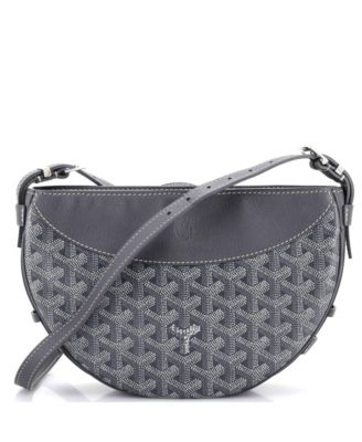   Hirondelle Shoulder Bag Coated Canvas and Leather