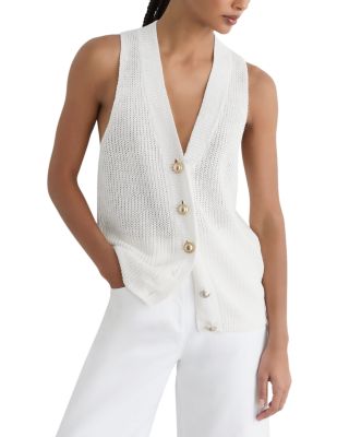 Robin Linen V Neck Sweater Vest