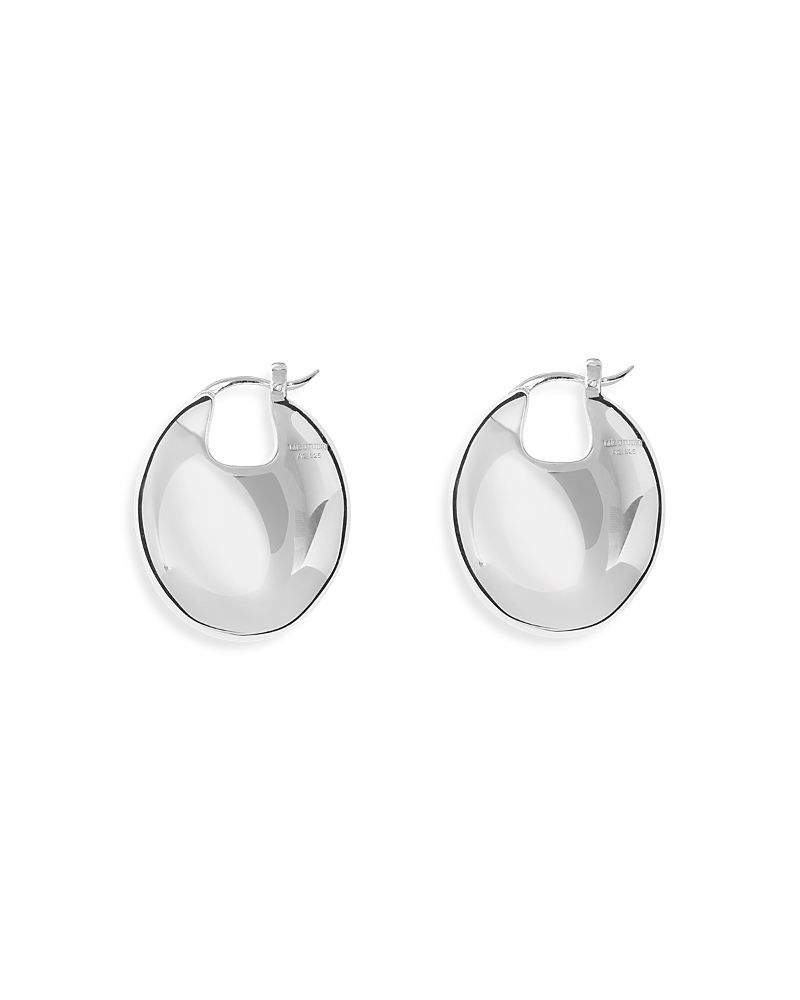 Lie Studio Erin Red Mookaite Hoop Earrings