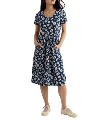 Seasalt Cornwall Enor Scoop Neck Fit and Flare Midi Dress