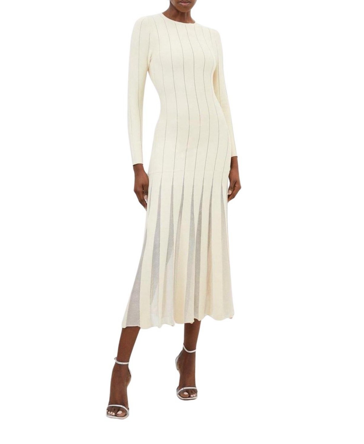 Filament Full Skirt Knit Midi Dress
