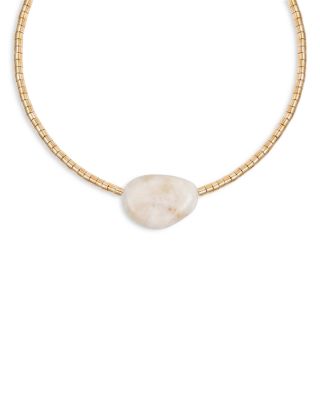 Stone Collar Necklace, 16-21"