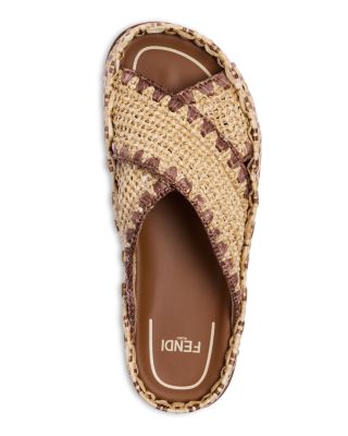 FENDI フラットシューズ(エスパドリーユ) Fendi Women's Espadrille Slide Sandals | Bloomingdale's Shoes