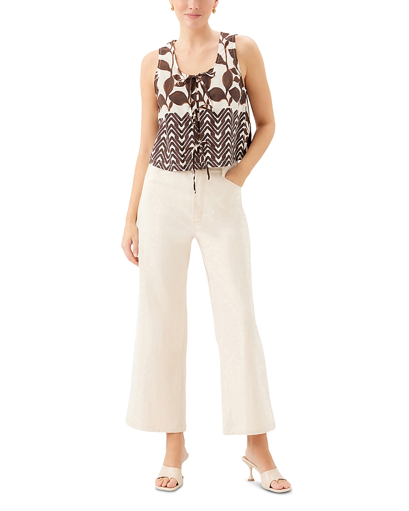 Fifteen Twenty Emery Tie Front Sleeveless Top