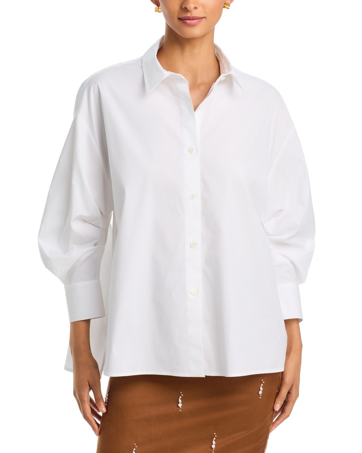 Carolina Herrera Clara Shirt in White