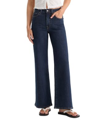 Palazzo Wide Leg Ankle Jeans in Indigo1231