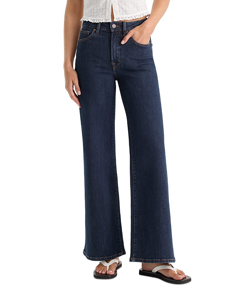 Good American Palazzo Wide Leg Ankle Jeans in Indigo1231