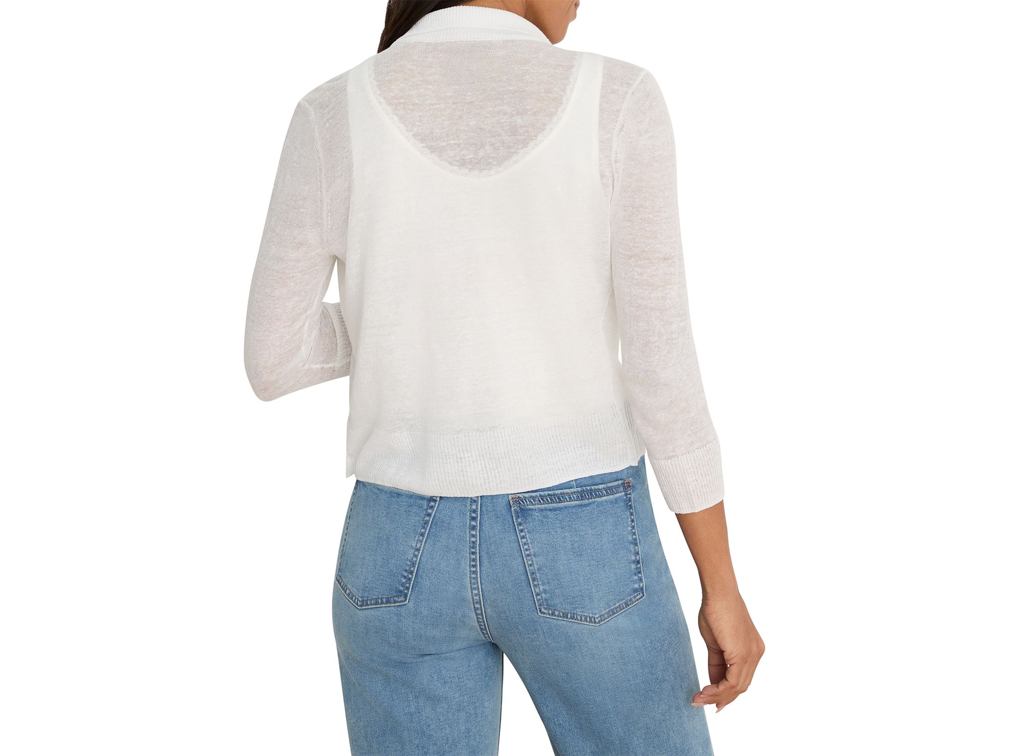 Featherknit Collared Sweater — Image 3