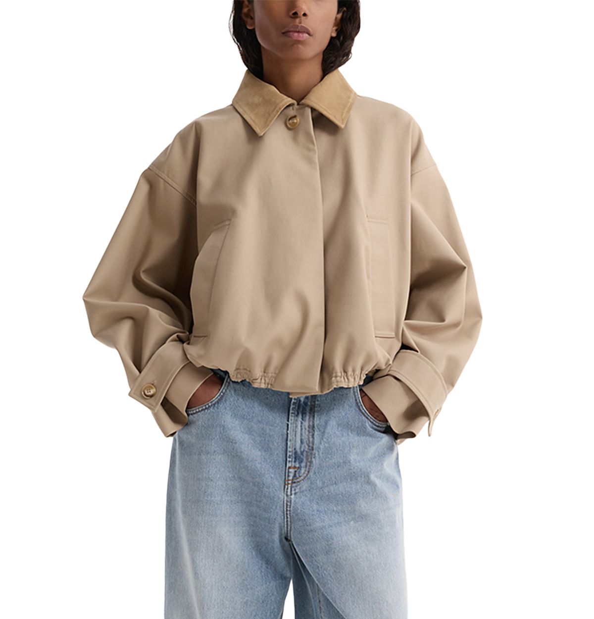 Rohe Suede Collar Blouson Jacket