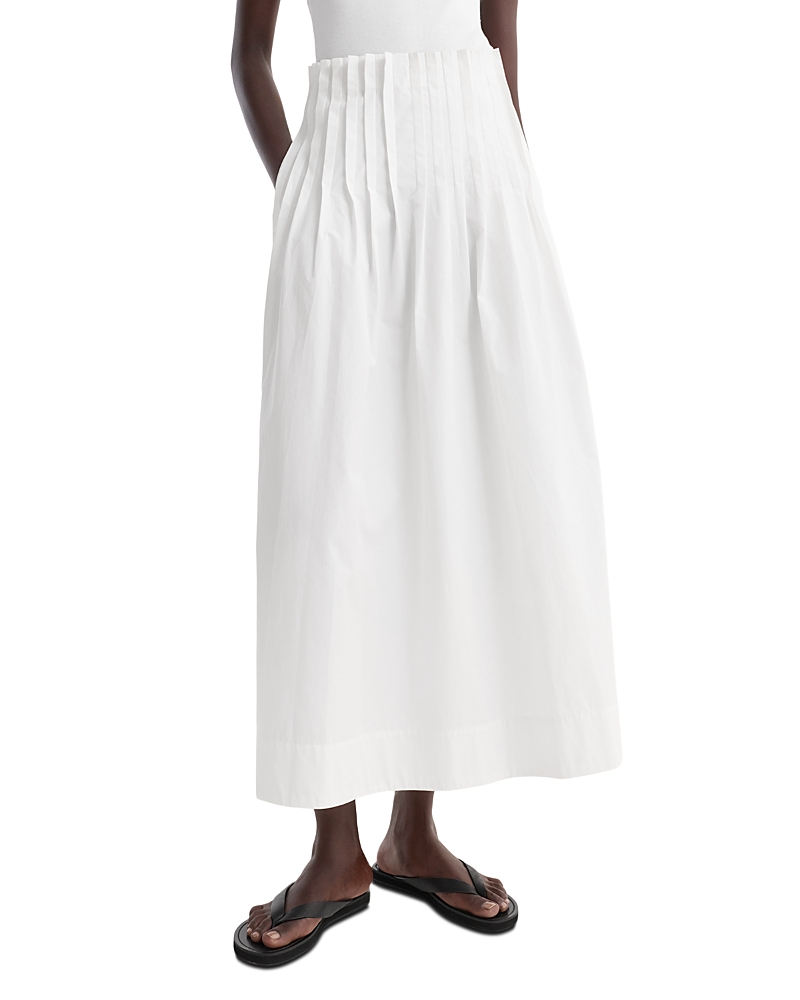 Rohe Pleated Poplin Maxi Skirt