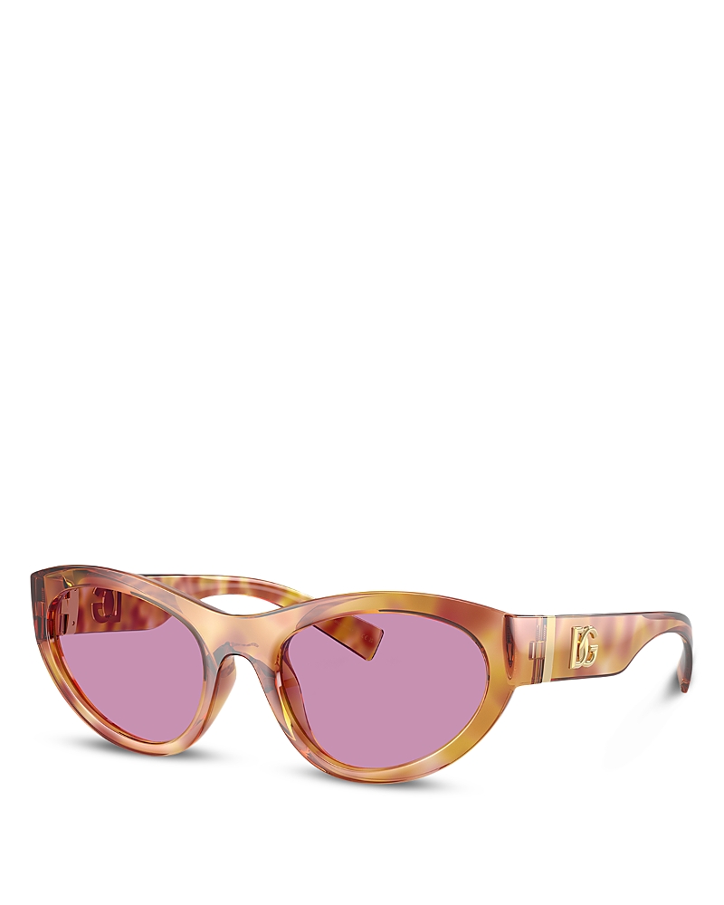 Dolce & Gabbana Polarized Cat Eye Sunglasses, 54mm